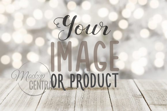 Download Winter Christmas Background Table Mockup - Christmas Collection