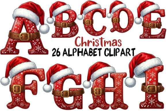 Download Christmas Alphabet Clipart - Christmas Collection