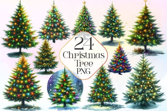 Download Christmas Tree Watercolor Clipart - Christmas Collection