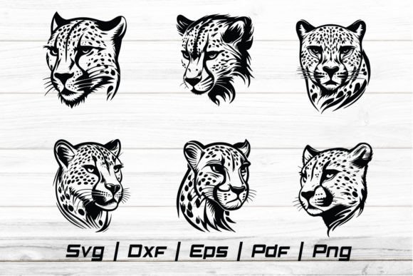 Download Cheetah Head Svg Silhouette Cut File - Premium Bundle