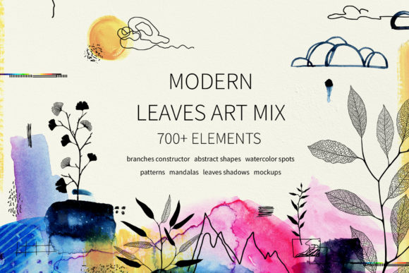 Download Leaves. Modern Graphic Elements - Graphic Collection
