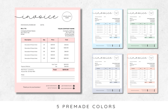 Download Customizable Business Invoice Template - Business Collection