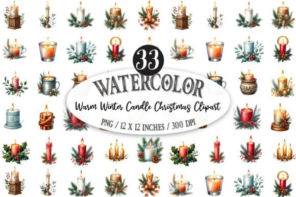 Download Warm Winter Candle Christmas Clipart - Christmas Collection