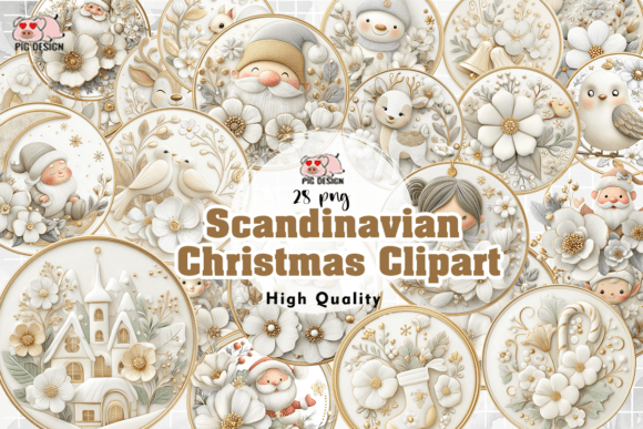 Download Scandinavian Christmas Clipart PNG - Christmas Collection