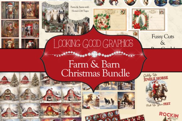 Download Christmas Farm &amp; Barn Craft Bundle - Christmas Collection
