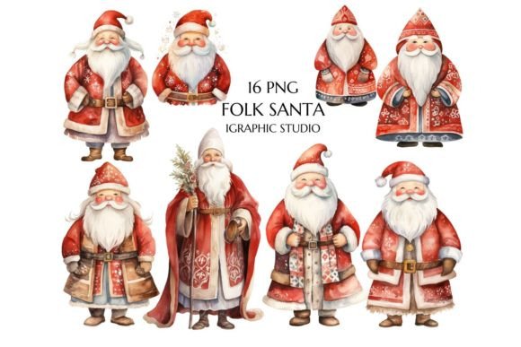 Download Folk Santa Claus, Scandinavian Christmas - Christmas Collection