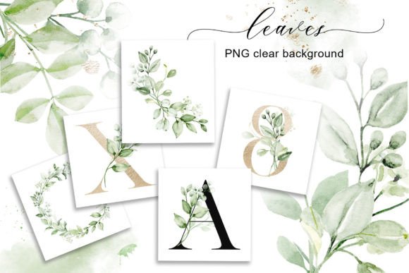 Download Leaves Clipart Set, Alphabet Png. - Leaves Collection