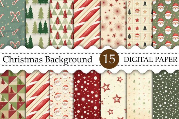Download Christmas Background Digital Paper - Christmas Collection