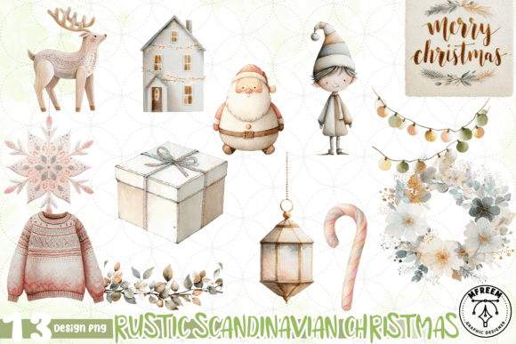 Download Rustic Scandinavian Christmas PNG - Christmas Collection