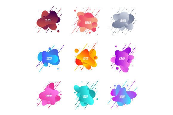 Download Abstract Liquid Shapes Modern Graphic - Graphic Collection