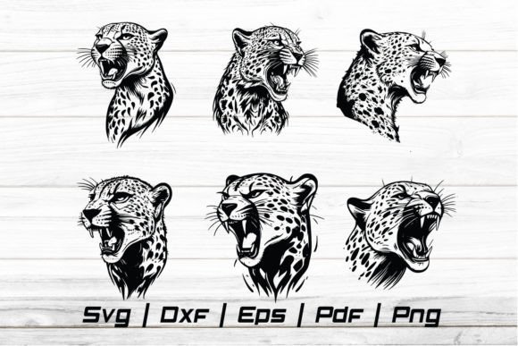Download Cheetah  Head Svg Silhouette Cut File - Silhouette cut file Collection