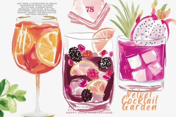Download Preppy Cocktail Clipart Bundle - Premium Resources