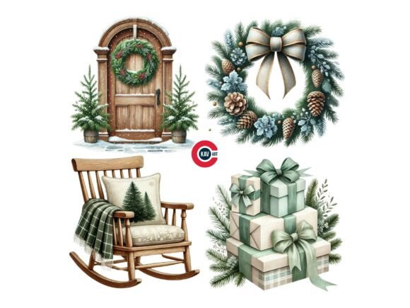 Download Cozy Winter Christmas Decoration Clipart - Christmas Collection
