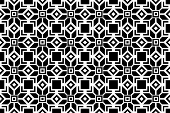 Download Black and White Geometric Pattern - White Collection