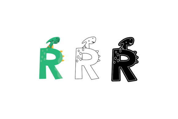 Download Dinosaur Alphabet Graphic Colections - Graphic Collection
