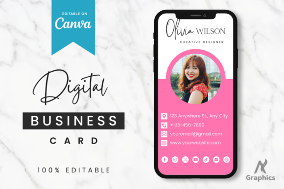 Download Dark Digital Business Card Template - Premium Resources