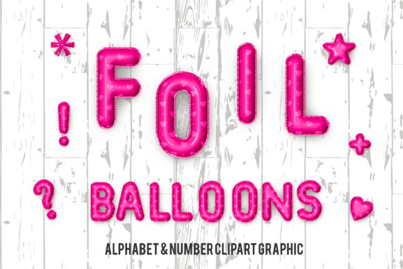 Download Pink Foil Balloon Alphabet Graphic - Graphic Collection