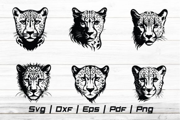 Download Cheetah Head Svg Silhouette Cut File - Premium Resources