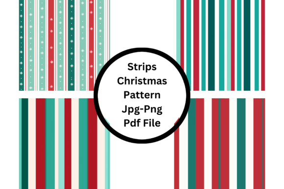 Download Strips Christmas Pattern - Christmas Collection