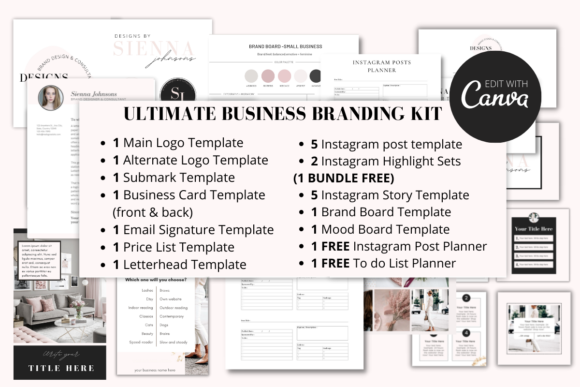 Download Complete Business Branding Kit for Canva - Business Collection