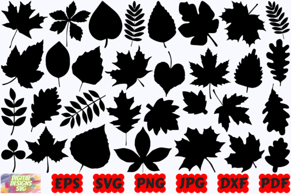 Download Leaves Silhouette | Leaves SVG |Leaf SVG - Leaves Collection