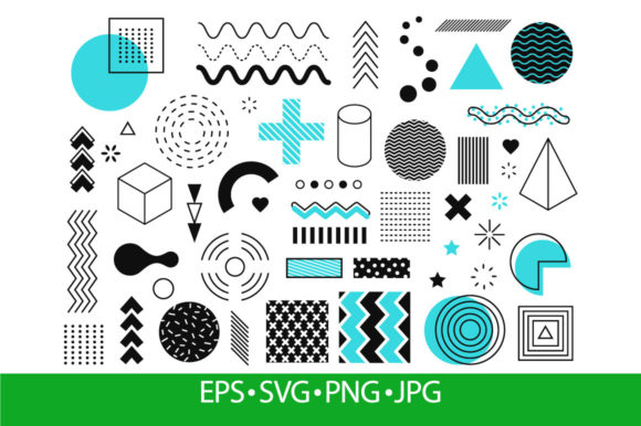 Download Memphis Graphic Abstract Elements - Graphic Collection