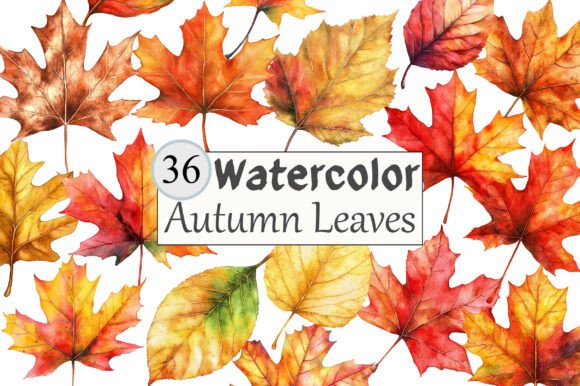 Download Watercolor Autumn Leaves Clipart - Leaves Collection