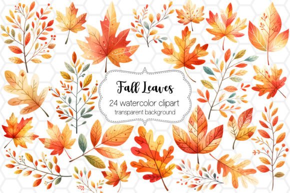 Download Fall Leaves Clipart Bundle PNG Designs - Leaves Collection