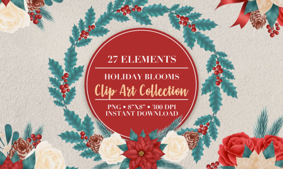 Download Christmas Flower Clip Art - Christmas Collection